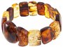 Bracelet made of figured amber stones