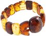 Bracelet made of figured amber stones