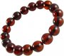 Bracelet made of dark amber balls