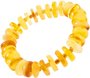 Bracelet made of light amber discs