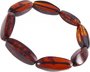 Bracelet made of dark multifaceted amber stones