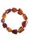 Amber bracelet with red beads