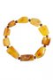 Bracelet made of amber stones with beads