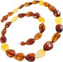 Beads with a combination of drop stones in dark and light shades