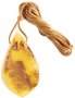 Pendant “Petal” on a wax rope