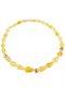 Light beads with amber and decorative elements