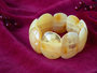 Bracelet made of amber plate stones