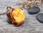 Amber pendant "Rose"