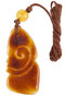 Amber pendant “Seahorse”