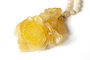 Amber beads with “Rose” pendant