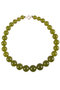 Beads made from green amber beads