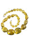 Green amber beads