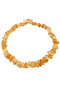 Polished amber stone beads