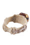 Ring made of deer antler and amber “Skull”