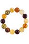 Bracelet made of polished amber beads