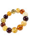 Bracelet made of polished amber beads