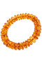 Bracelet made of orange donut stones