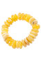 Bracelet made of light amber donut stones