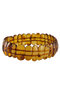 Amber bracelet made of polished cognac plates