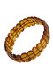 Amber bracelet made of polished cognac plates