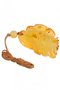 Amber pendant carved in the shape of a fish