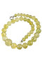 Beads made from greenish amber beads