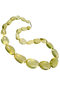 Green amber beads