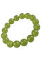 Bracelet made of green amber balls