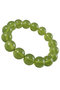 Bracelet made of green amber balls