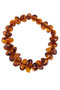 Bracelet made of cognac-colored amber stones