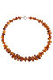 Amber cognac beads