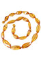 Beads made of translucent amber