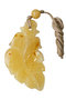 Amber pendant on a rope “Leaf”