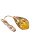 Polished amber stone pendant