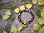 Bracelet made of polished amber stones