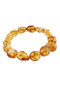 Bracelet made of polished amber stones