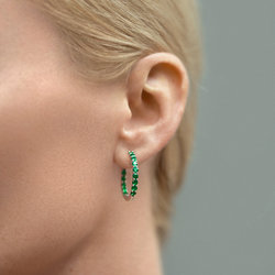 Silver Zircon Earrings