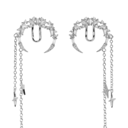 Silver Zircon Earrings