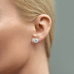 Silver Zircon Earrings