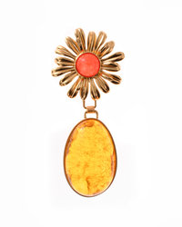 Pendant silver with amber "Luana"