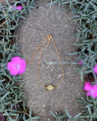 Silver bracelet with gold plating "Elio"