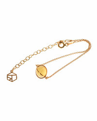 Silver bracelet with gold plating "Elio"