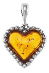 قلادة فضية "القلب"