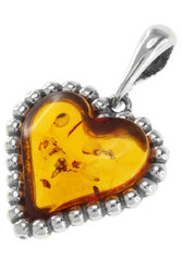 قلادة فضية "القلب"