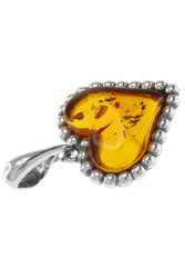 قلادة فضية "القلب"