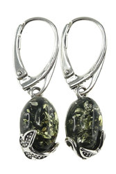 Earrings with amber “Flight of Butterflies”