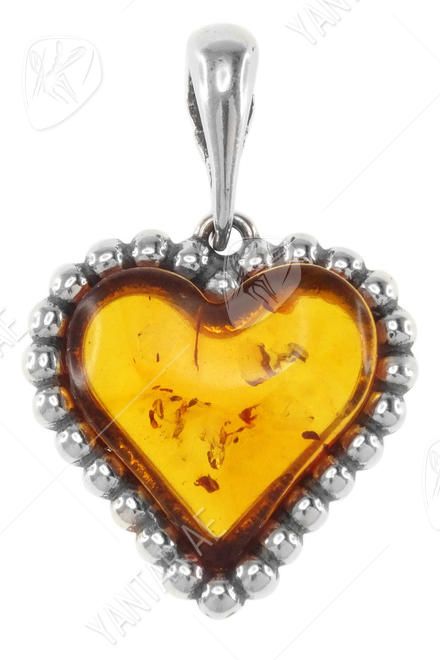 قلادة فضية "القلب"