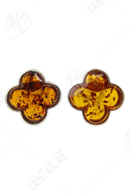 أقراط من الفضة “أربع أوراق البرسيم”