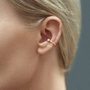 Gold plated silver Ear Cuff with zircon