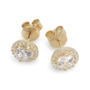 Gold plated silver Zircon Earrings